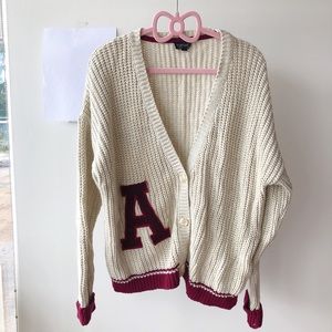 Topshop varsity cardigan “A”